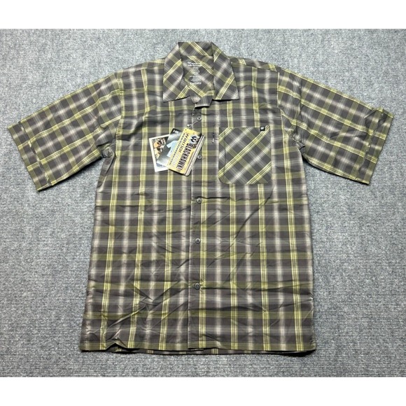 Blackhawk Warriorwear Button Up Shirt Mens Size S Multicolor Plaid Collared New - Picture 1 of 8